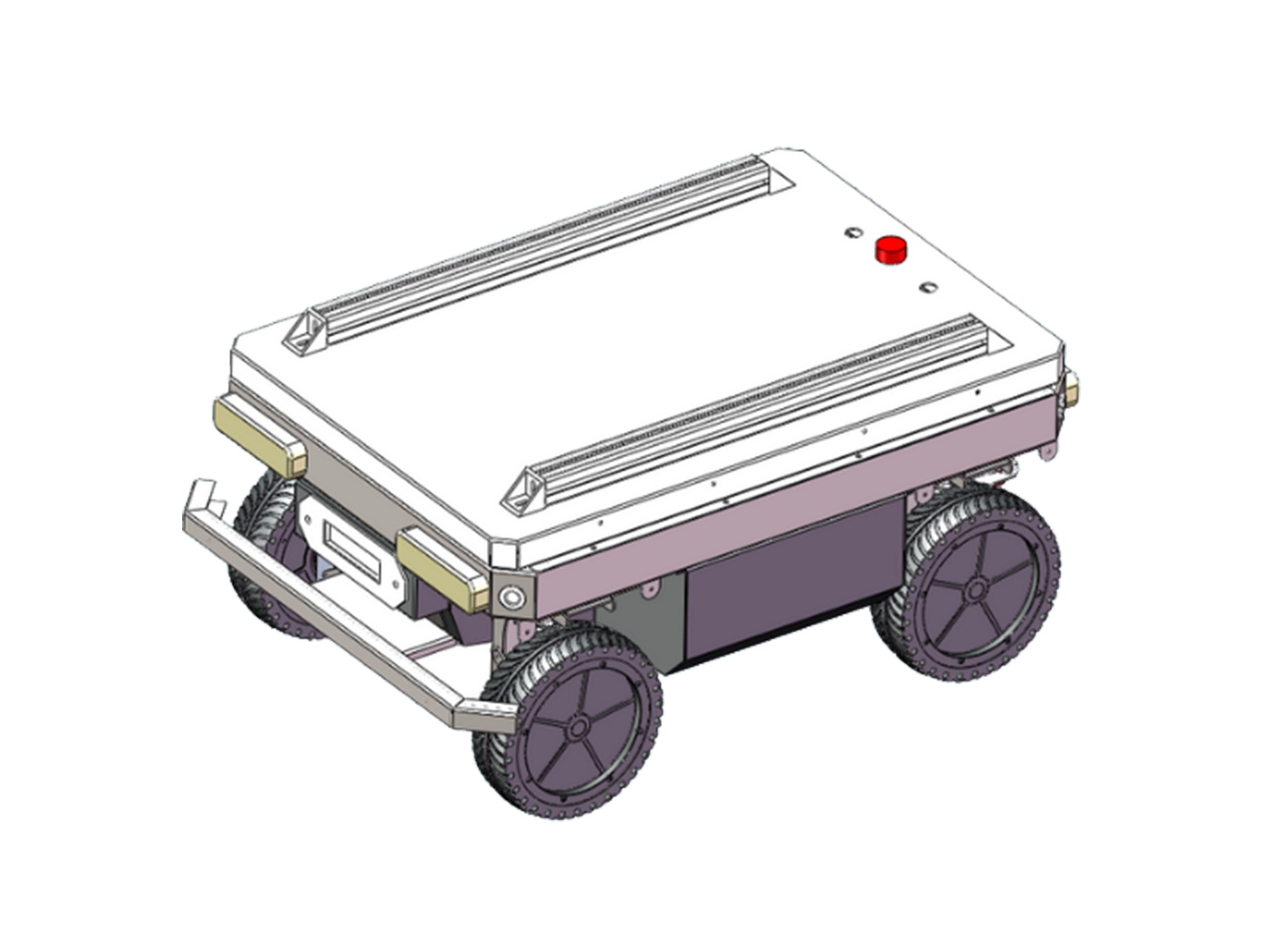 四轮四驱移动机器人底盘