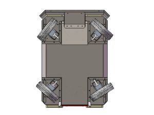 四轮四驱移动机器人底盘