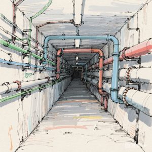 智易时代挂轨式智能巡检机器人地下管廊应用